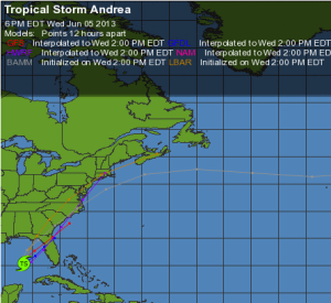 Weather Underground Map of Andrea